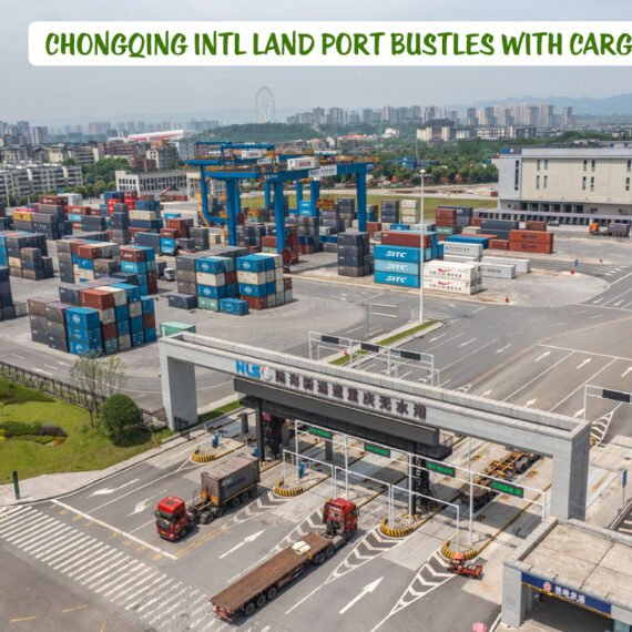Chongqing intl land port bustles with cargo