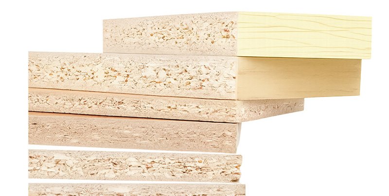 Particle board varies in density, materials, and overall board quality.