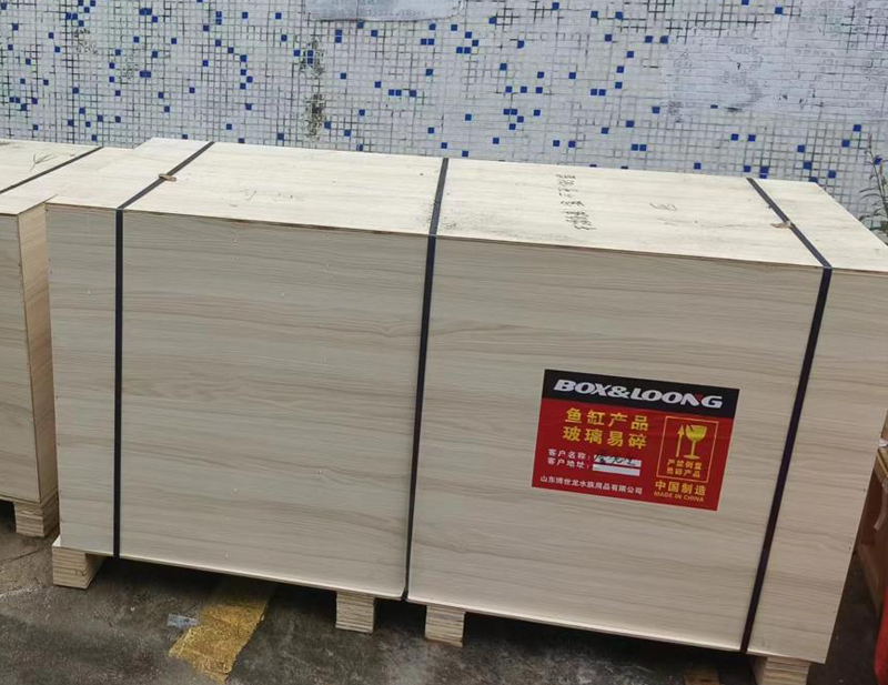 Plywood case for international shipping