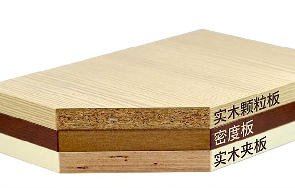 Solid wood particle board, Medium-density fiberboard, Solid wood plywood / laminated board