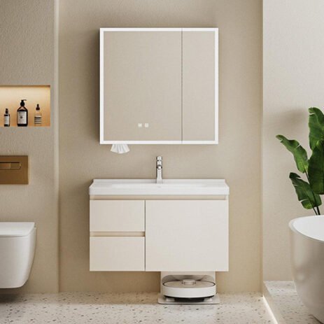 Ceramic Bathroom Vanities with Mirrors